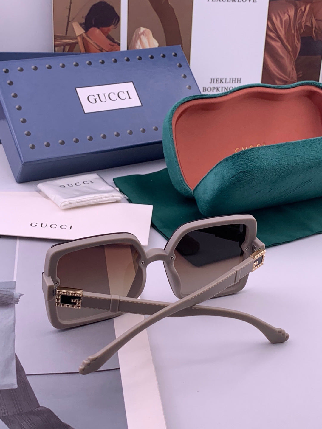 Gucci G3518 Polarized Fashion Brown Lens Sunglasses for Women - 357811 - detail image 4