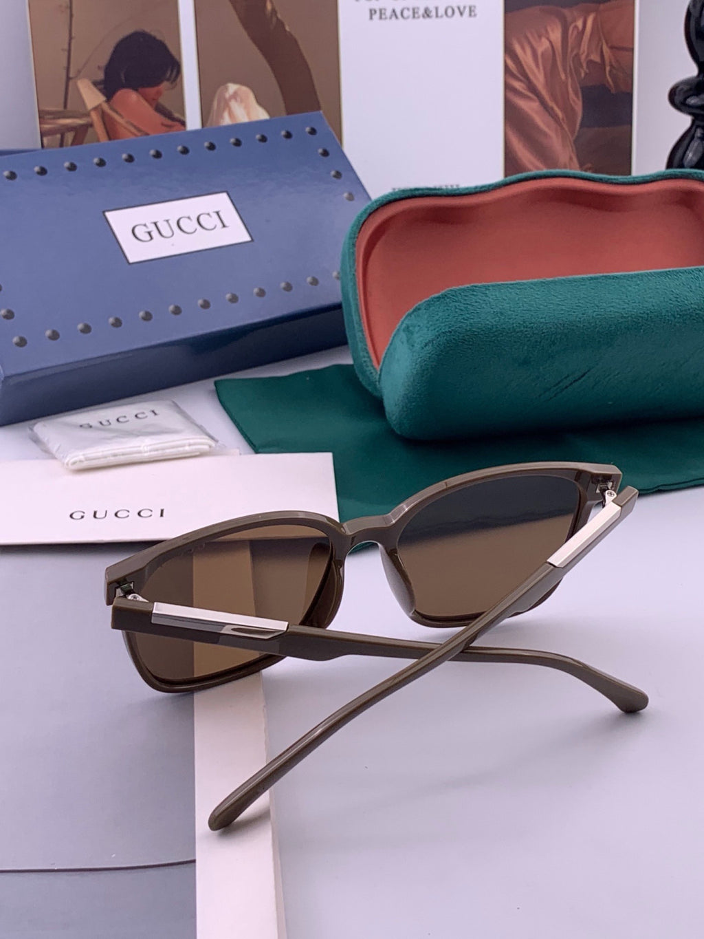 Gucci G92039 Polarized Fashion Gold Lens Sunglasses for Women - 357813 - detail image 6