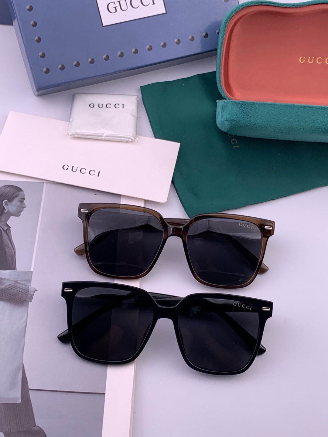 Gucci G12038 Polarized Fashion Gold Lens Sunglasses for Women - 357814 - detail image 5