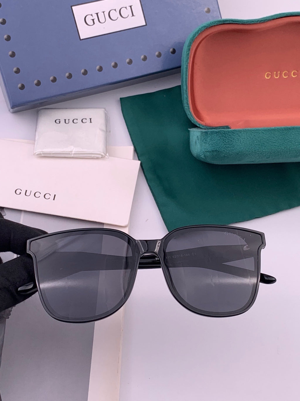 Gucci G12041 Polarized Fashion Gold Lens Sunglasses for Women - 357815
