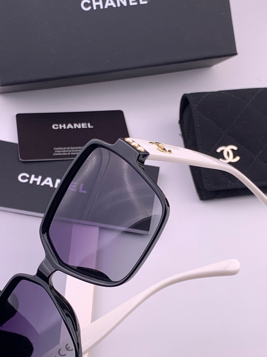 Chanel CH8250 Polarized Square Brown Lens Sunglasses for Women - 358053 - detail image 3
