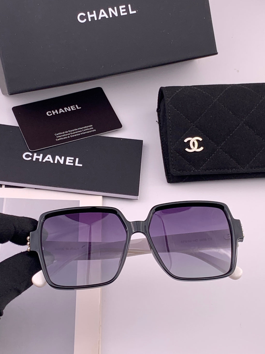 Chanel CH8250 Polarized Square Brown Lens Sunglasses for Women - 358053