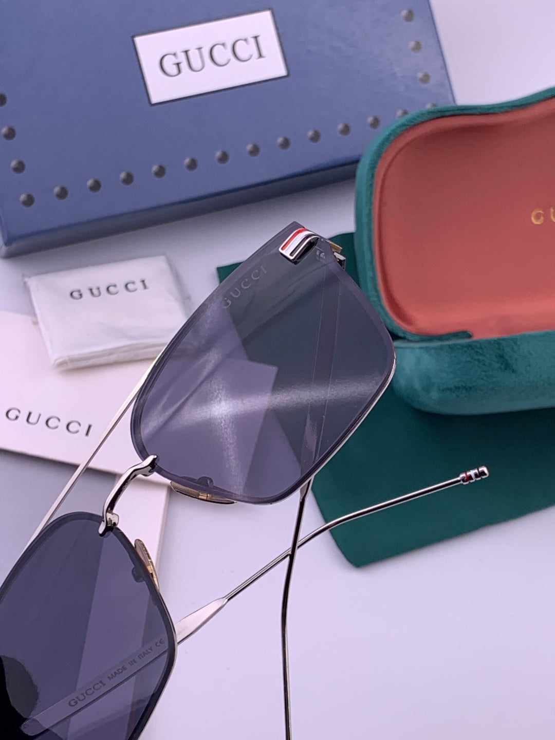 Gucci G3081 Polarized Aviator Gold Lens Sunglasses for Men & Women - 357786 - detail image 5