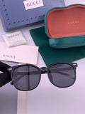 Gucci G9369 Polarized Round Black Lens Sunglasses for Men & Women - 357787