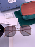 Gucci G0242 Polarized Square Brown Lens Sunglasses for Women