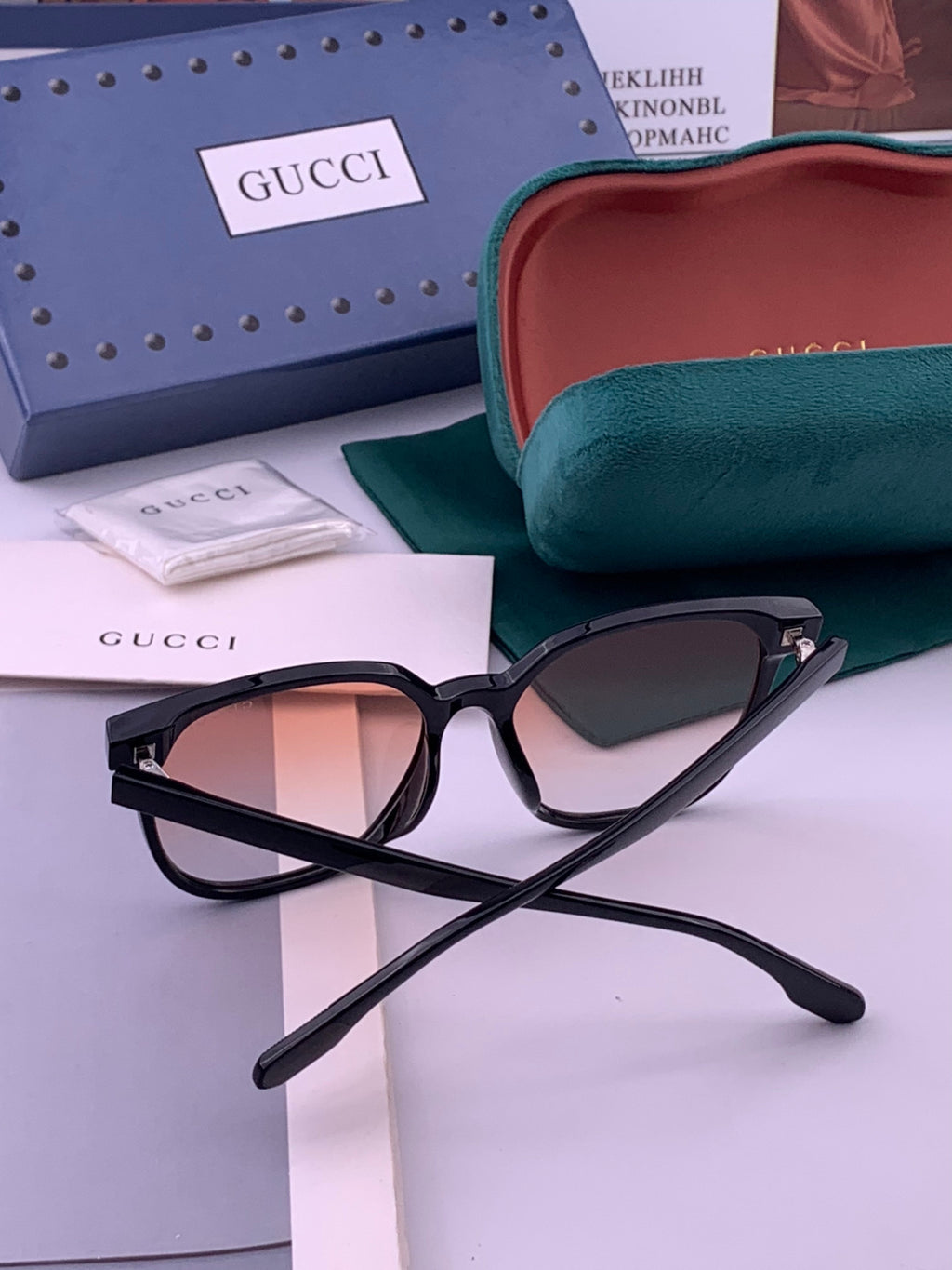 Gucci G268 Round Brown Lens Sunglasses for Men & Women - 357792 - detail image 7