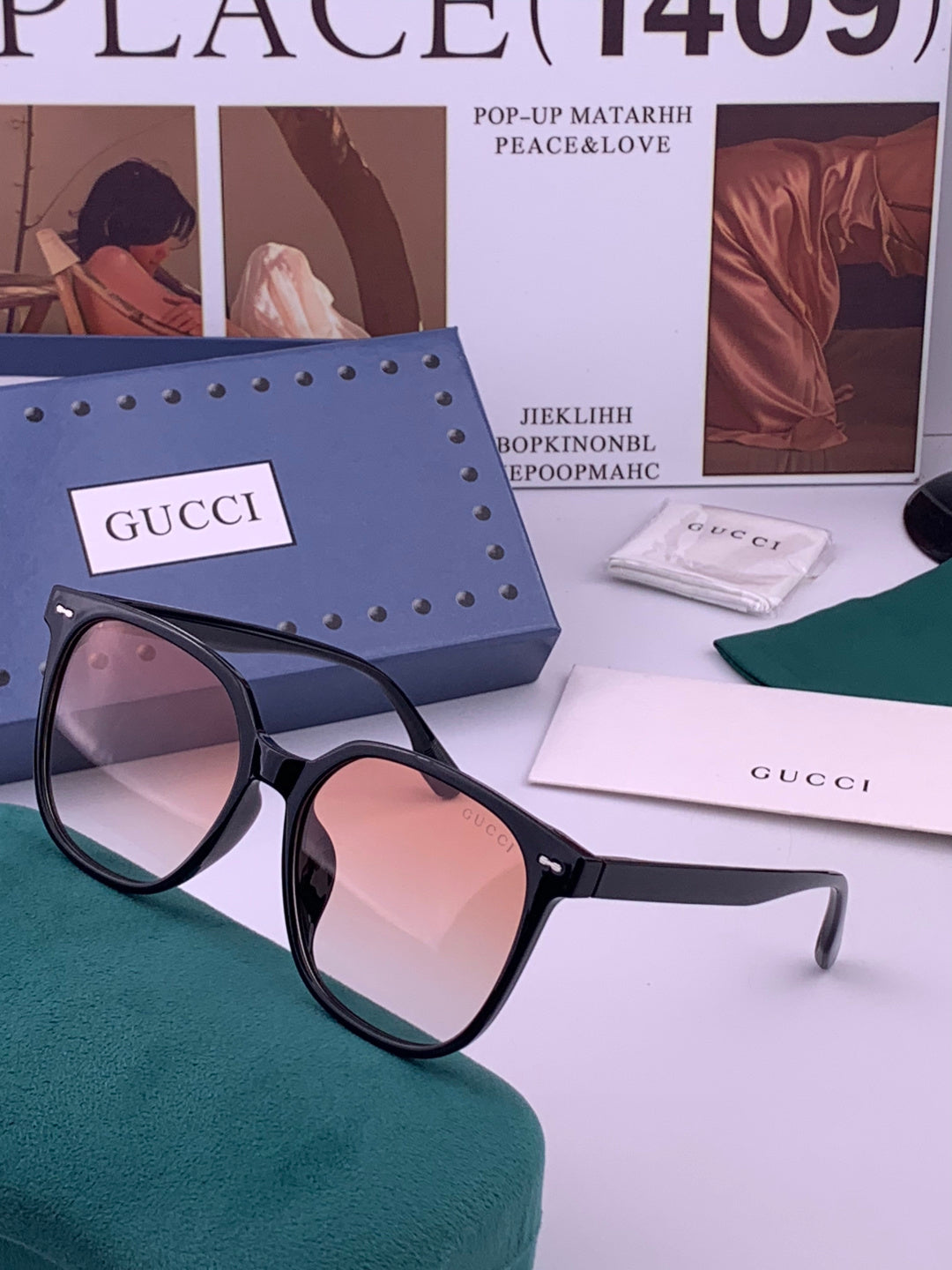 Gucci G268 Round Brown Lens Sunglasses for Men & Women - 357792 - detail image 2