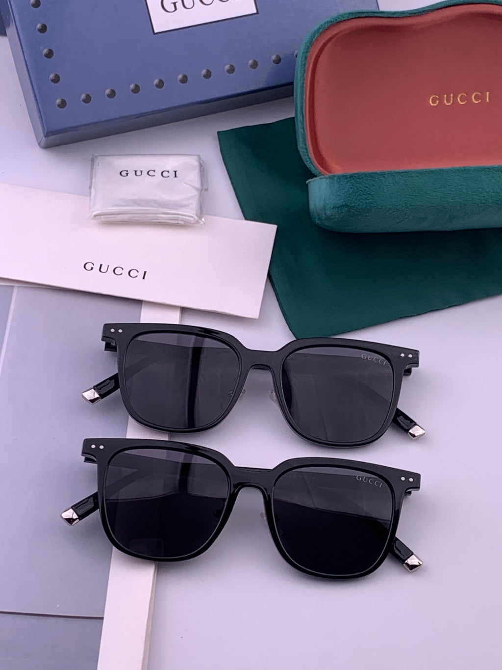 Gucci G3904 Square Brown Lens Sunglasses for Men & Women - detail image 7