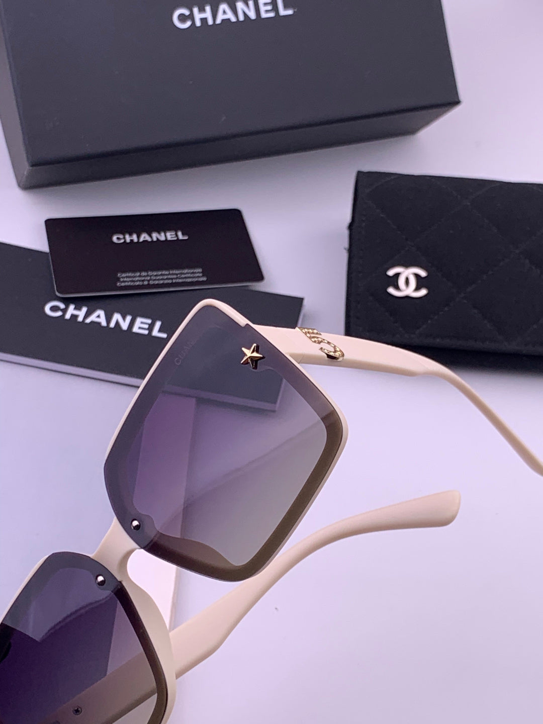 Chanel CH9519 Polarized Square Black Lens Sunglasses for Women - 358046 - detail image 3