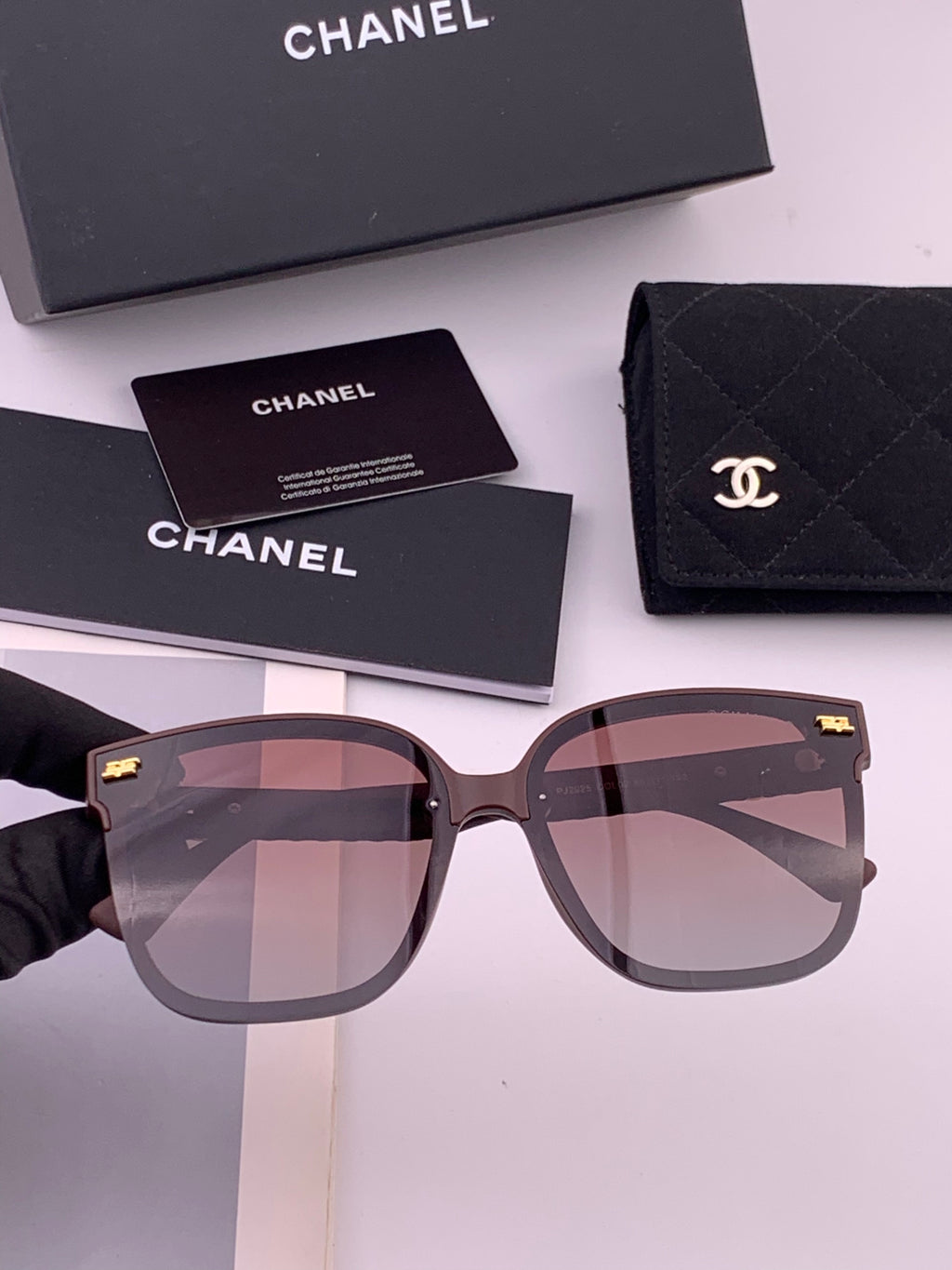 Chanel CH5292 Polarized Round Black Lens Sunglasses for Men & Women - 358048