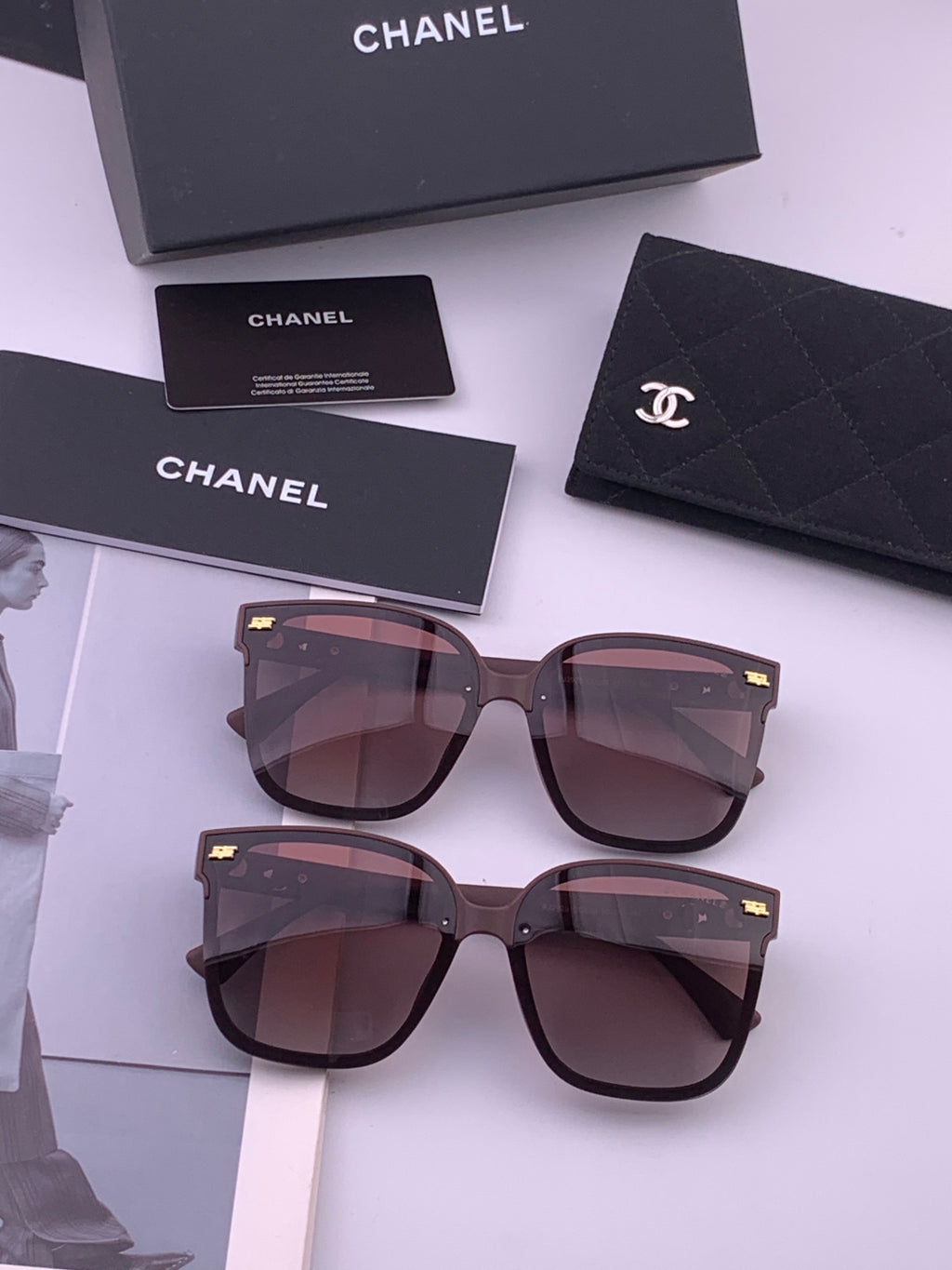 Chanel CH5292 Polarized Round Black Lens Sunglasses for Men & Women - 358048 - detail image 7