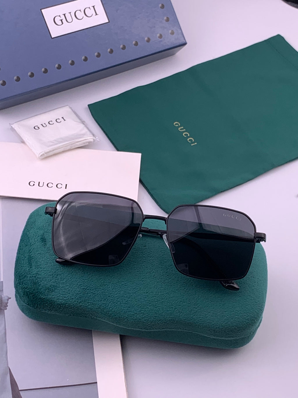 Gucci G3980 Polarized Fashion Gold Lens Sunglasses for Men & Women - 357794 - detail image 6