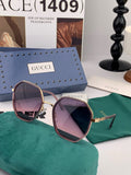 Gucci G6032 Metal Fashion Black Lens Sunglasses for Men & Women - 357797
