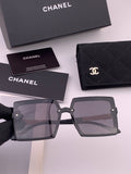 Chanel CH6711 Polarized Square Gold Lens Sunglasses for Women - 371809