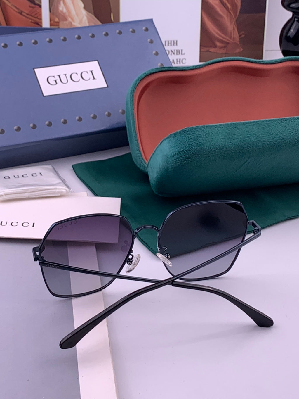 Gucci 0333 Fashion Brown Lens Sunglasses for Men & Women - detail image 7