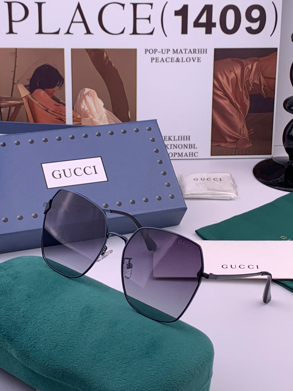 Gucci 0333 Fashion Brown Lens Sunglasses for Men & Women - detail image 2