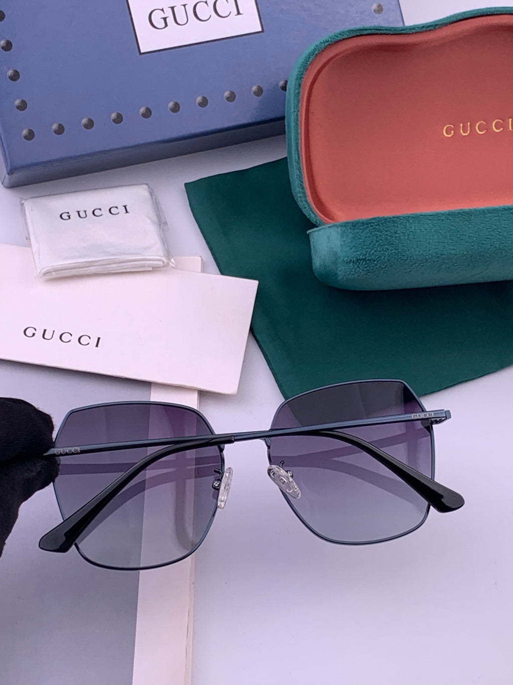 Gucci 0333 Fashion Brown Lens Sunglasses for Men & Women - detail image 4
