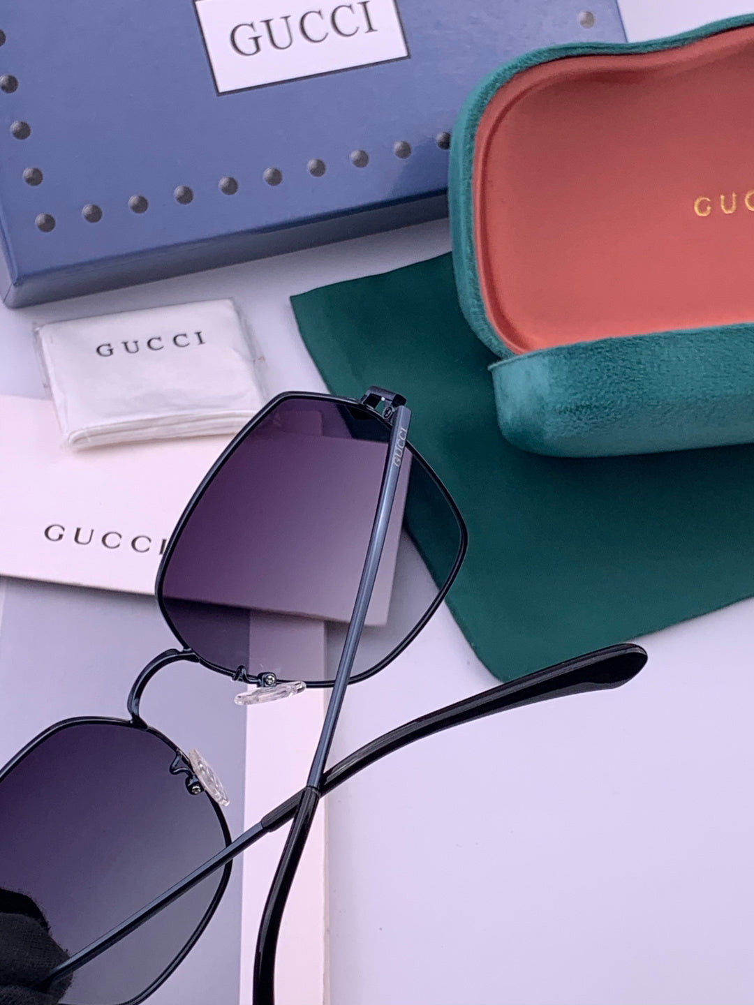 Gucci 0333 Fashion Brown Lens Sunglasses for Men & Women - detail image 5
