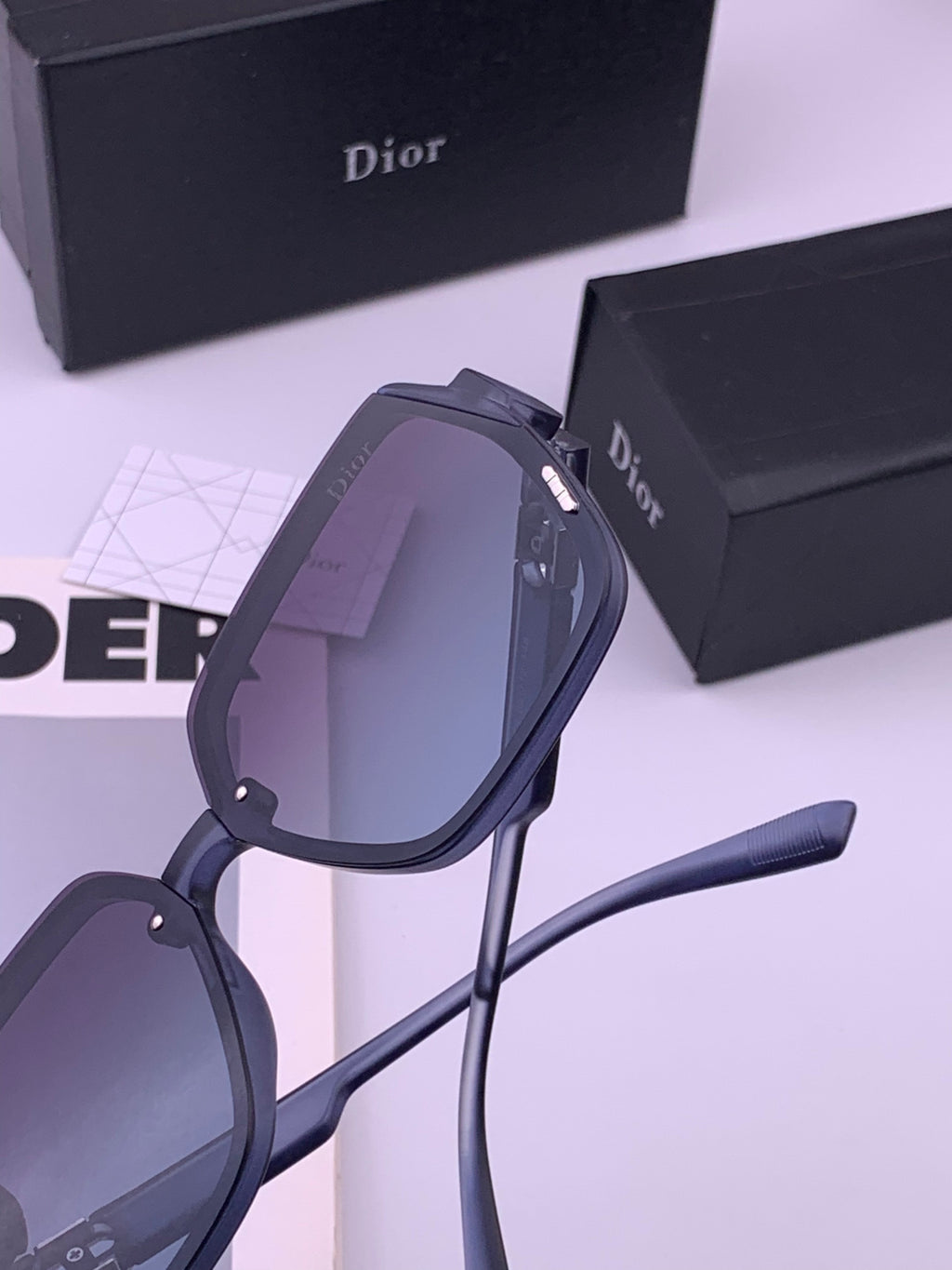 Dior D6303 Polarized Square Brown Lens Sunglasses for Men & Women - detail image 5