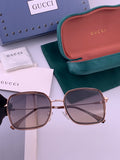 Gucci G5359 Metal Fashion Brown Lens Sunglasses for Men & Women - 371610