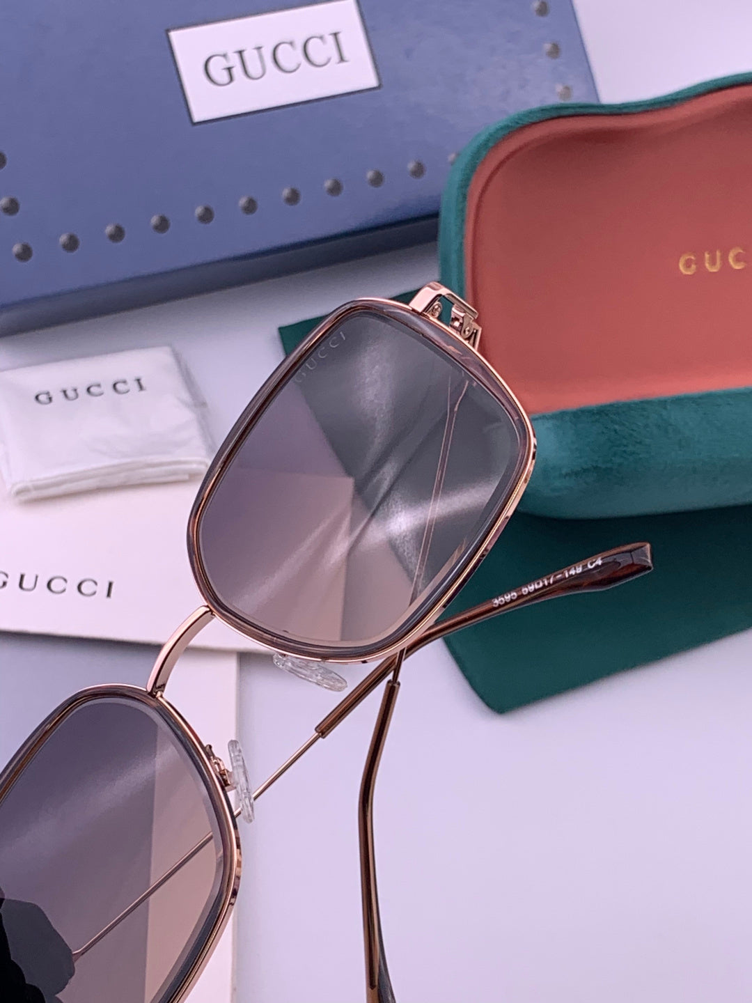 Gucci G5359 Metal Fashion Brown Lens Sunglasses for Men & Women - 371610 - detail image 5