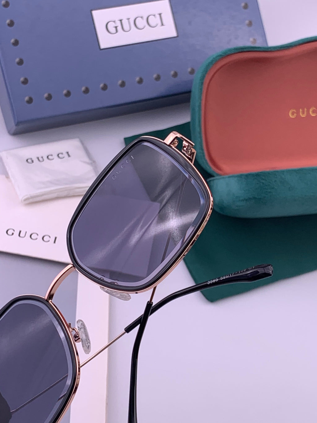 Gucci G5359 Metal Fashion Gold Lens Sunglasses for Men & Women - 371611 - detail image 4