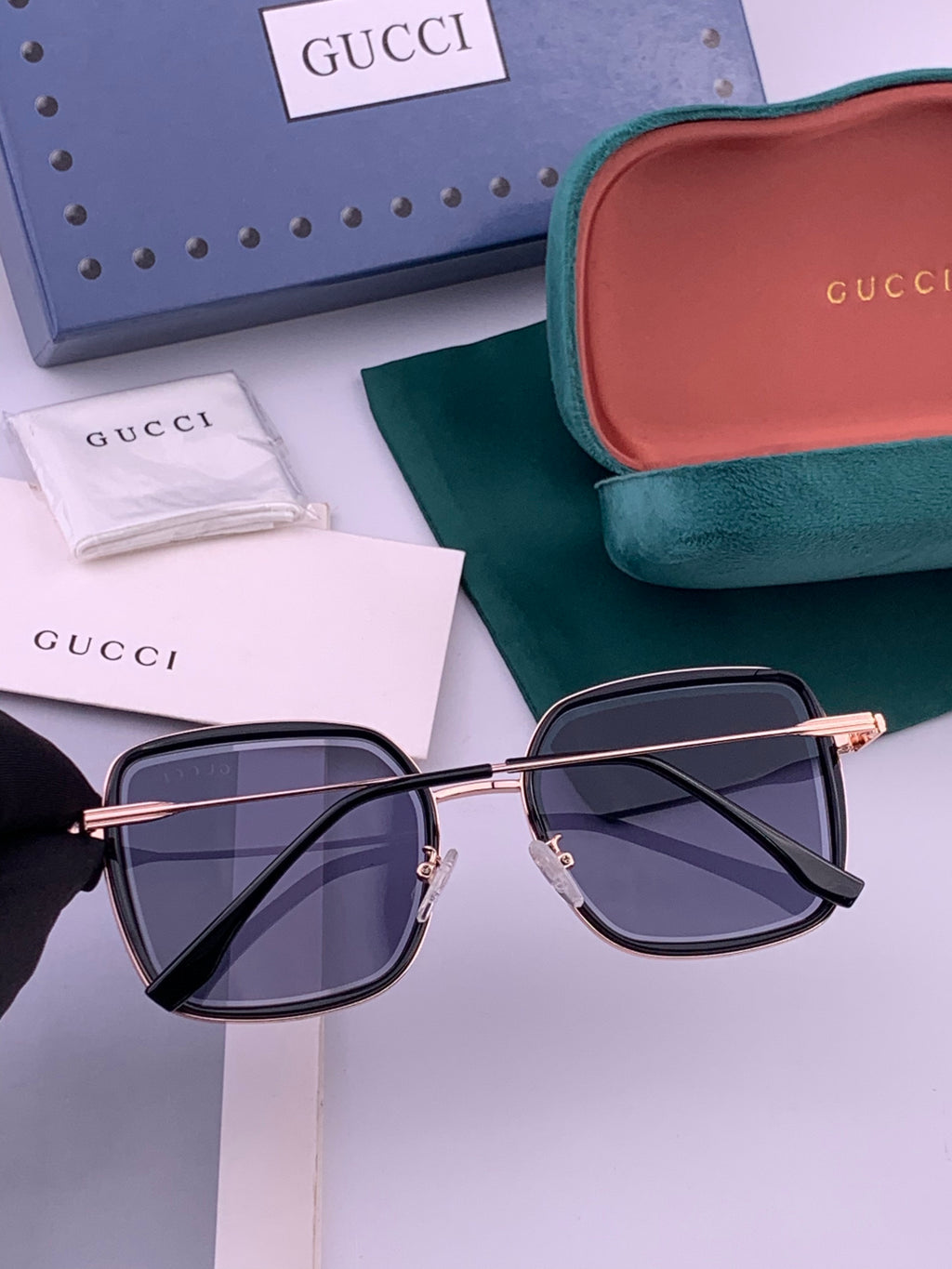 Gucci G5359 Metal Fashion Gold Lens Sunglasses for Men & Women - 371611 - detail image 5