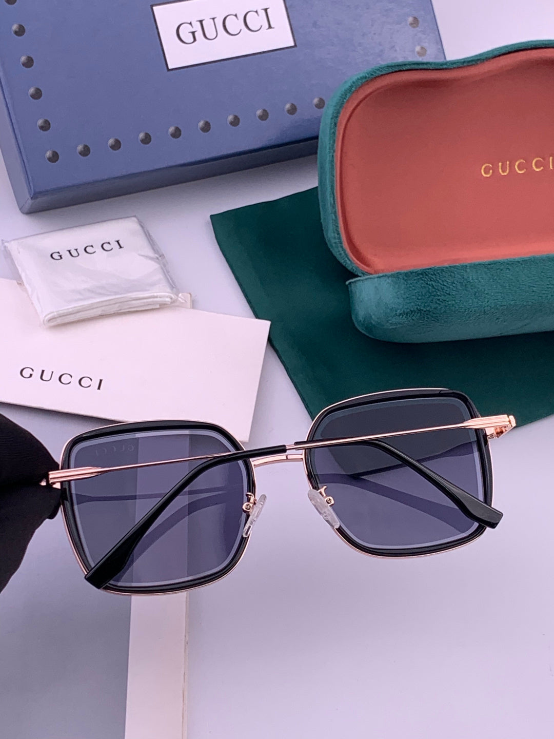 Gucci G5359 Metal Fashion Gold Lens Sunglasses for Men & Women - 371611 - detail image 5