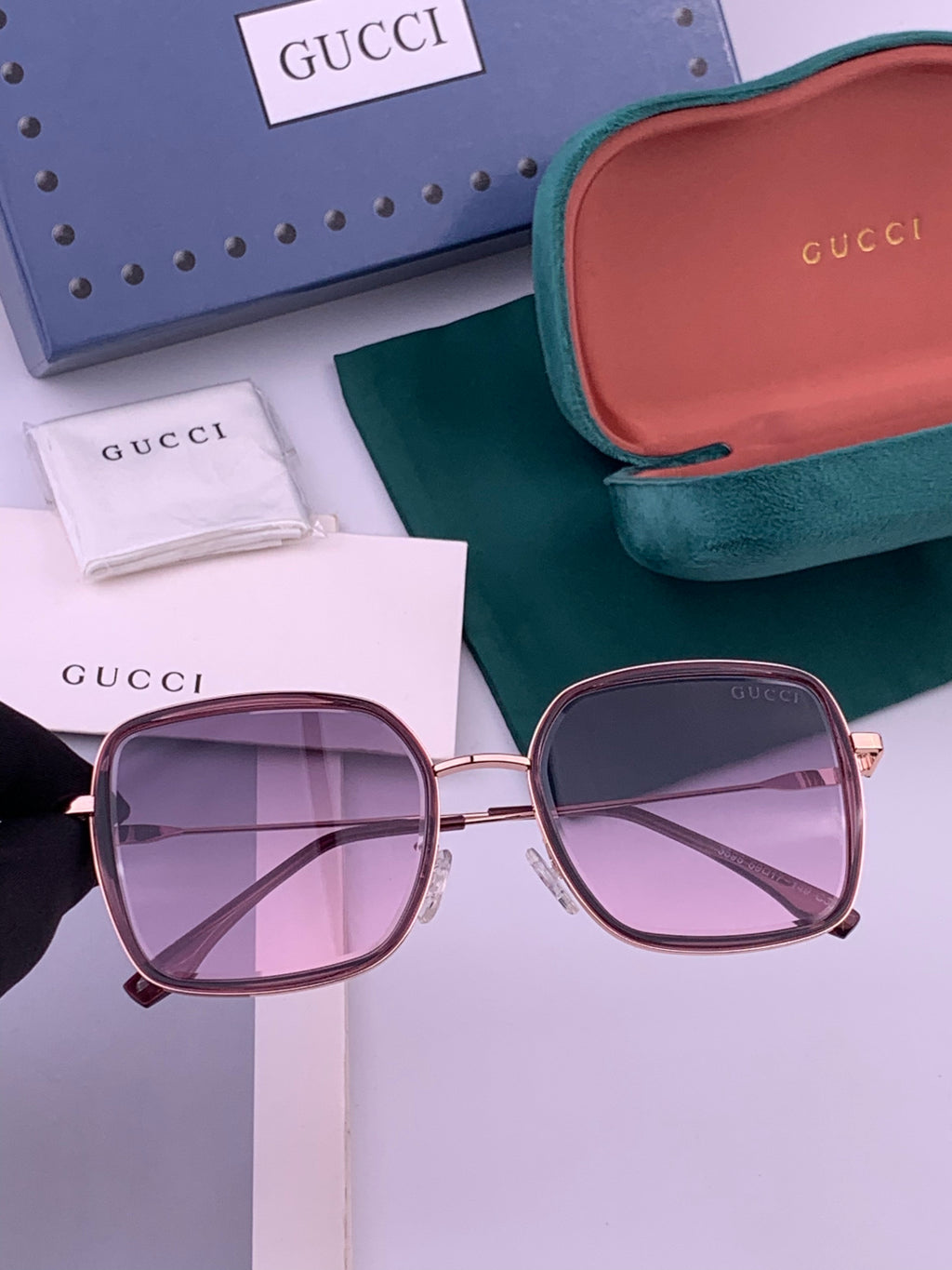 Gucci G5359 Metal Fashion Brown Lens Sunglasses for Men & Women