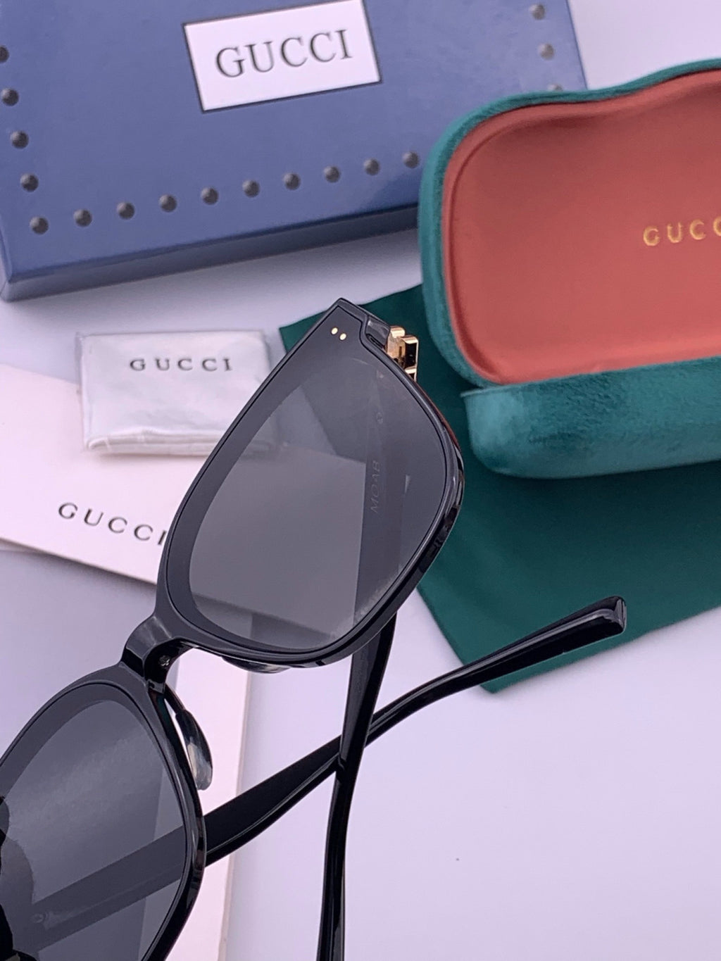 Gucci G20 Polarized Square Black Lens Sunglasses for Men & Women - 371614 - detail image 5