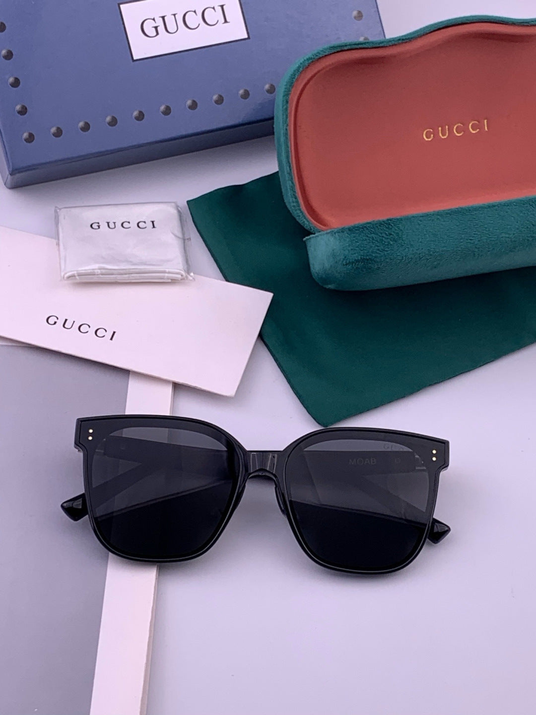 Gucci G20 Polarized Square Black Lens Sunglasses for Men & Women - 371614 - detail image 6