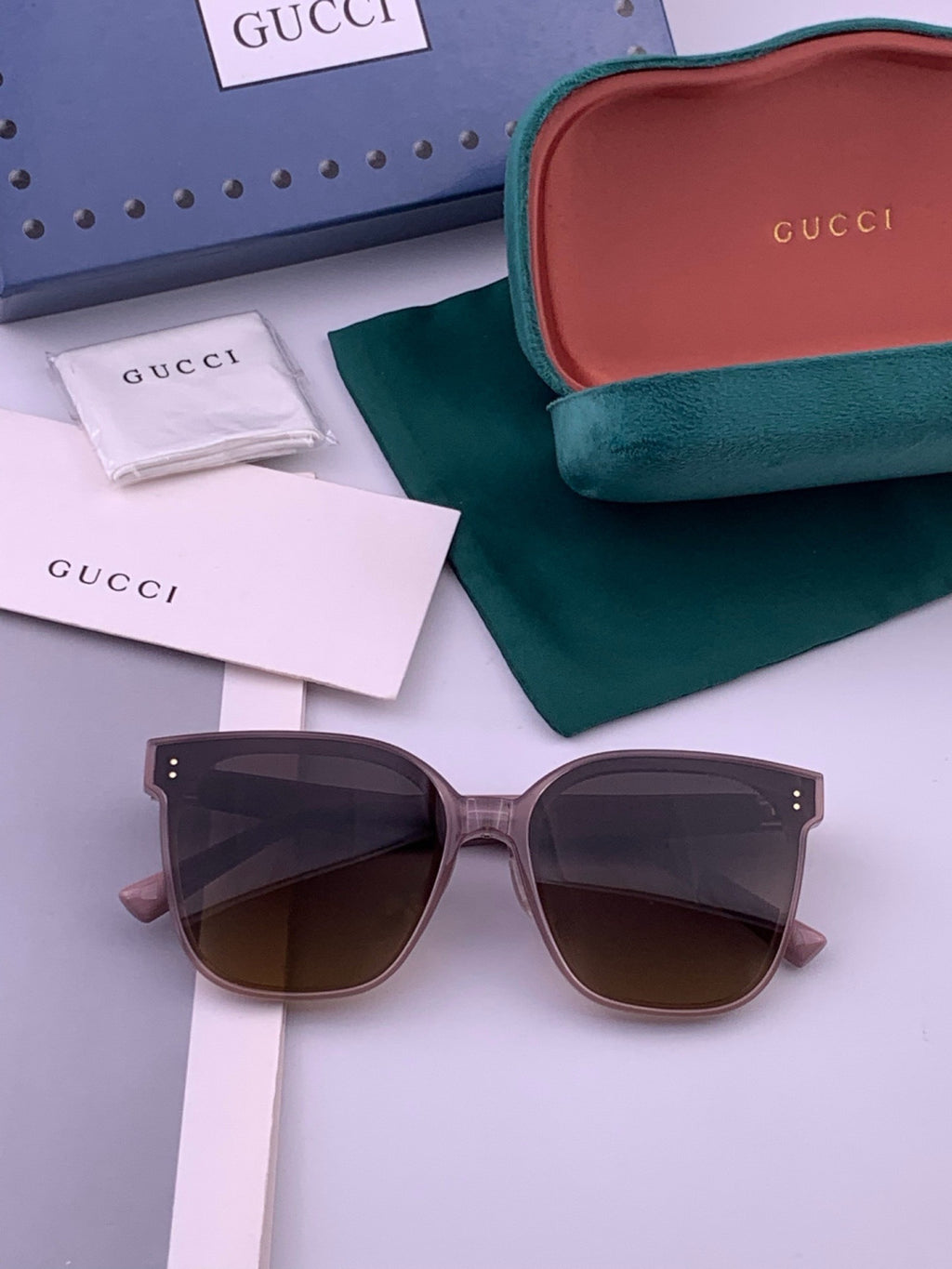 Gucci G20 Polarized Square Black Lens Sunglasses for Men & Women - 371615 - detail image 4