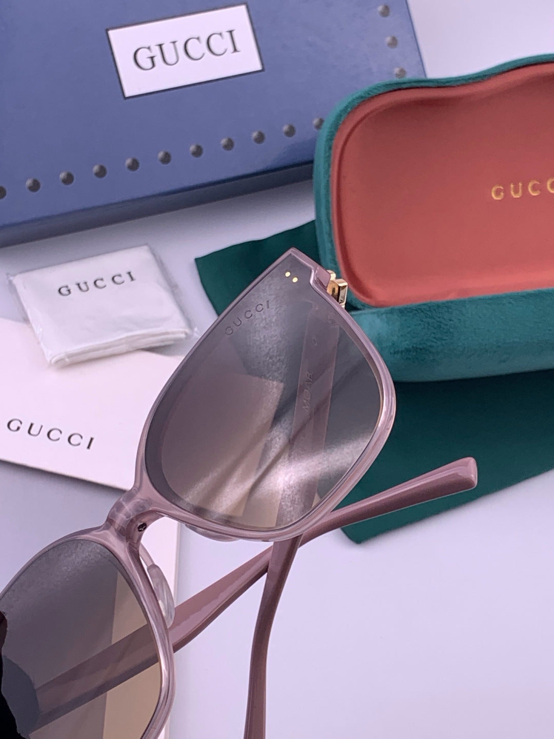 Gucci G20 Polarized Square Black Lens Sunglasses for Men & Women - 371615 - detail image 5