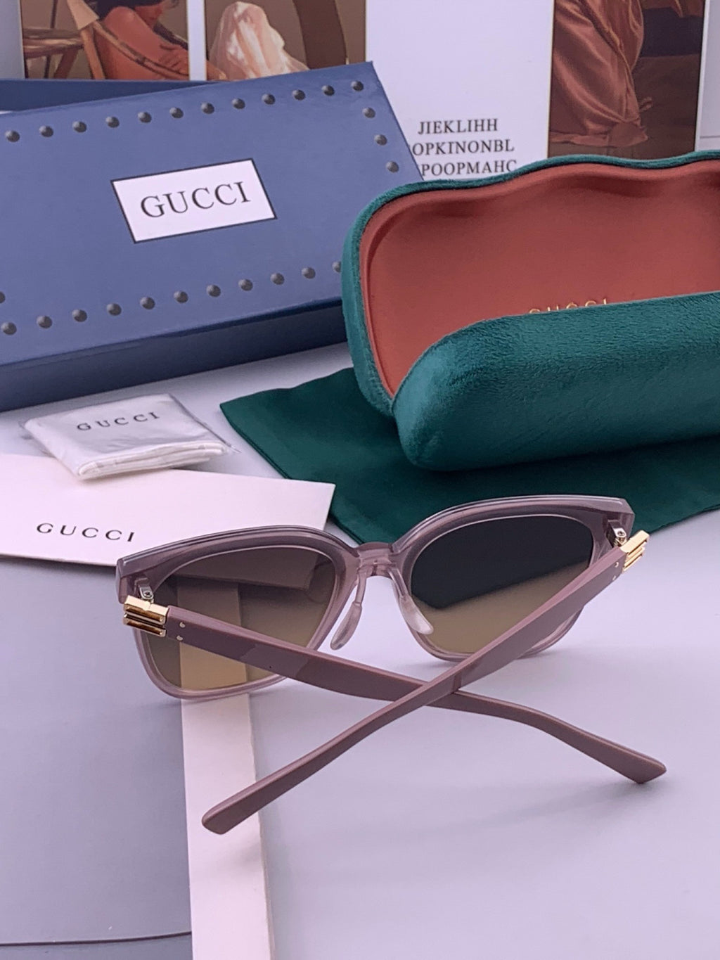 Gucci G20 Polarized Square Black Lens Sunglasses for Men & Women - 371615 - detail image 3
