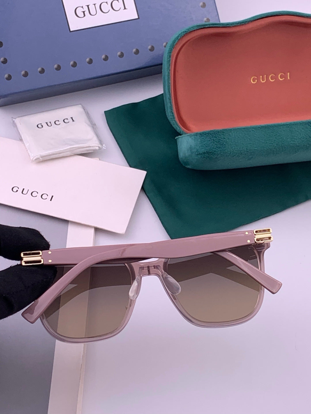 Gucci G20 Polarized Square Black Lens Sunglasses for Men & Women - 371615 - detail image 2