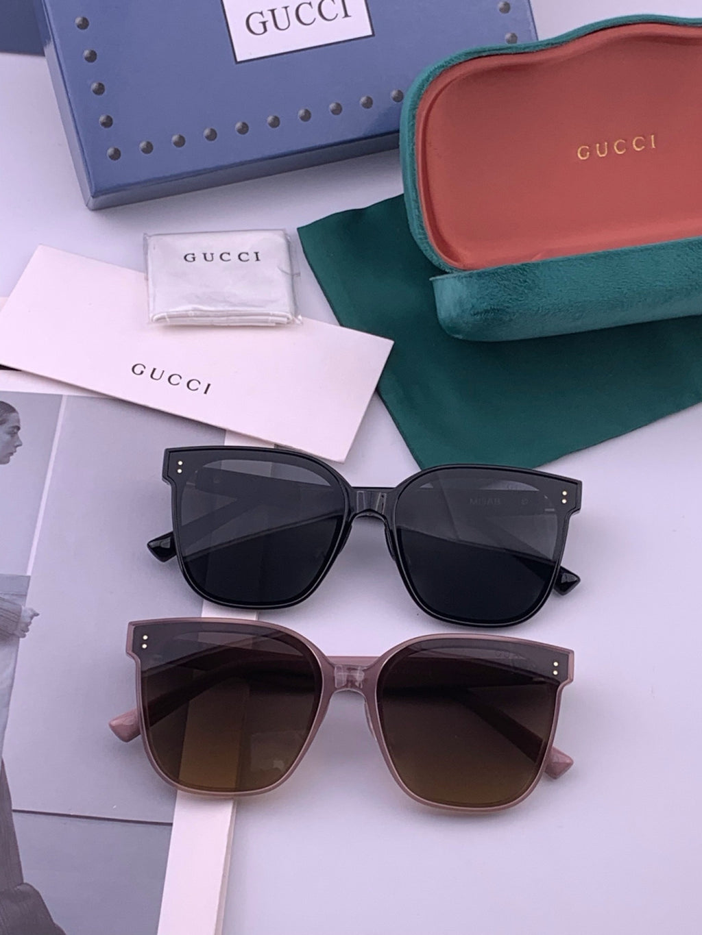 Gucci G20 Polarized Square Black Lens Sunglasses for Men & Women - 371615 - detail image 6