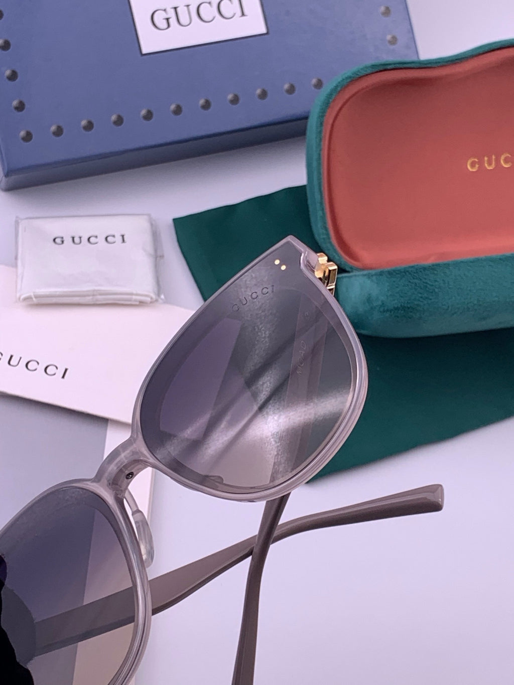 Gucci G20 Polarized Square Black Lens Sunglasses for Men & Women - 371616 - detail image 5