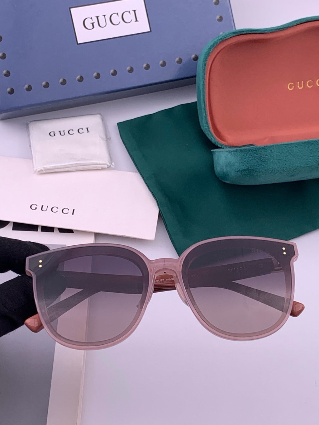 Gucci G20 Polarized Square Black Lens Sunglasses for Men & Women