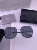 Dior CD8637 Polarized Rimless Brown Lens Sunglasses for Men & Women