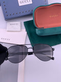 Gucci G8204 Polarized Aviator Gold Lens Sunglasses for Men & Women