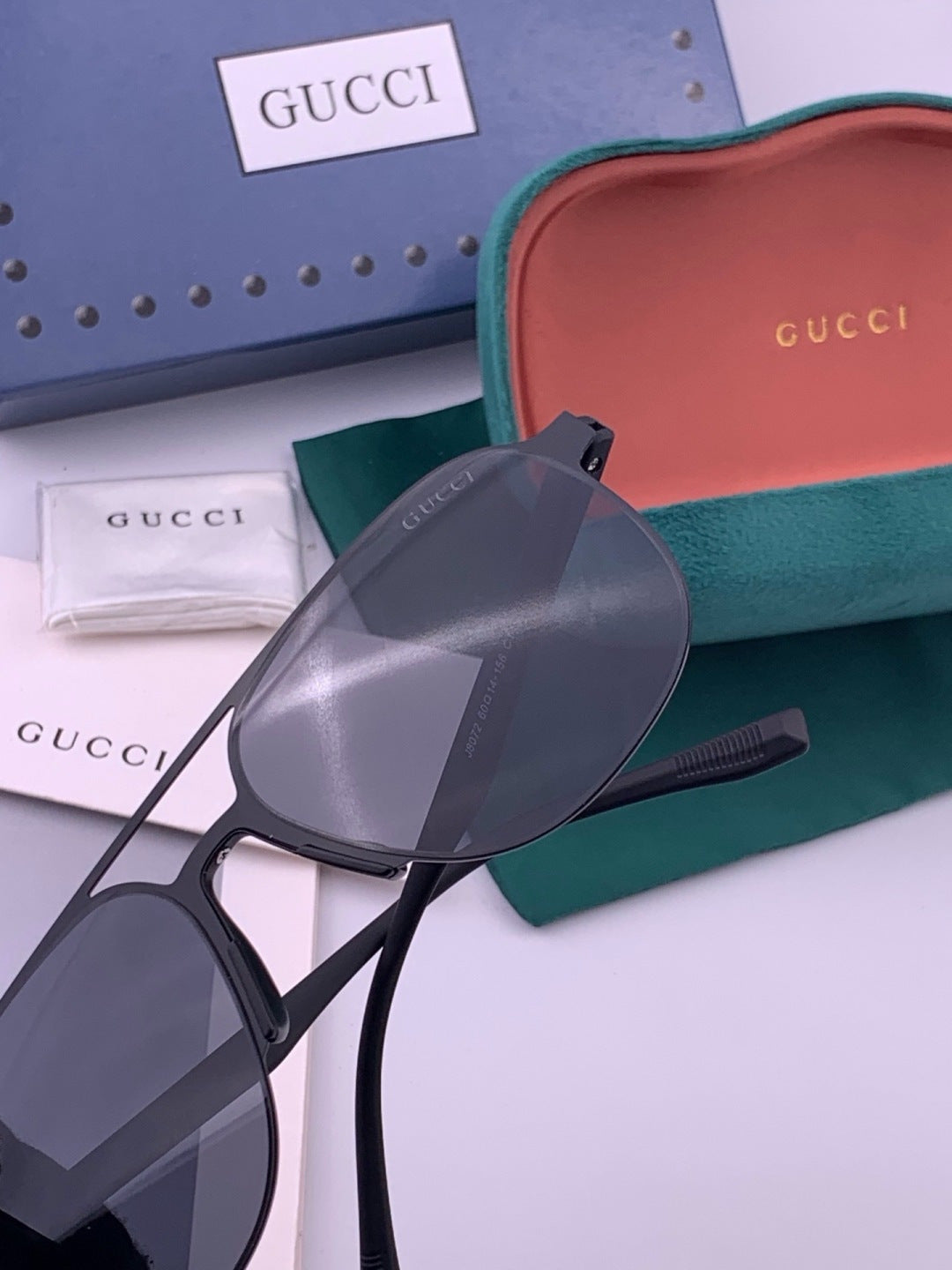 Gucci G2807 Polarized Aviator Black Lens Sunglasses for Men - 371625 - detail image 4