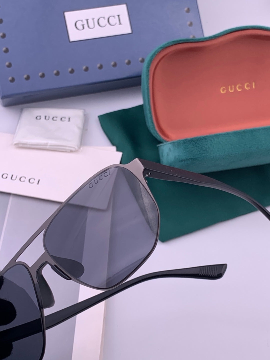 Gucci G1225 Polarized Aviator Brown Lens Sunglasses for Men - 371626 - detail image 3