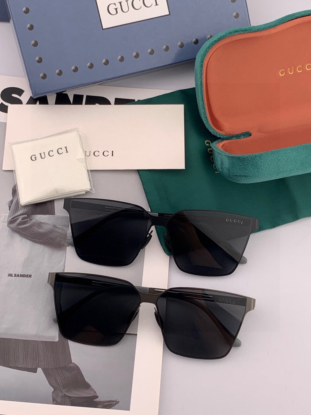 Gucci G9225 Polarized Aviator Gold Lens Sunglasses for Men - 371594 - detail image 7