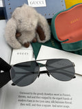 Gucci G2380 Polarized Aviator Gold Lens Sunglasses for Men - 371595