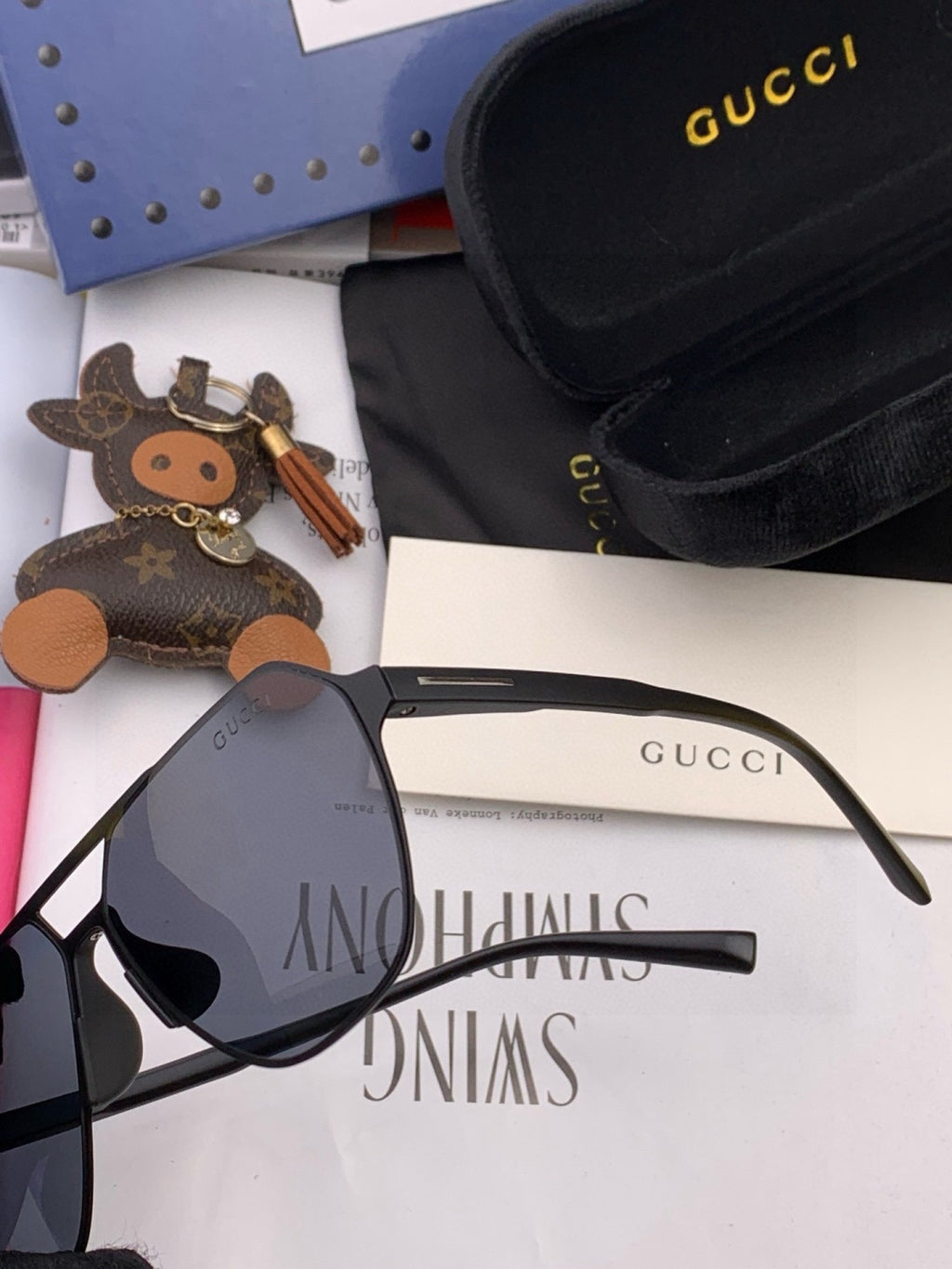 Gucci G3807 Polarized Aviator Brown Lens Sunglasses for Men - 371596 - detail image 5
