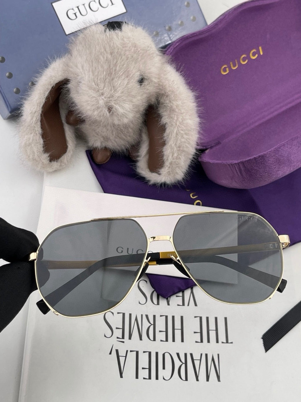 Gucci G2881 Polarized Aviator Gold Lens Sunglasses for Men - 371597 - detail image 2