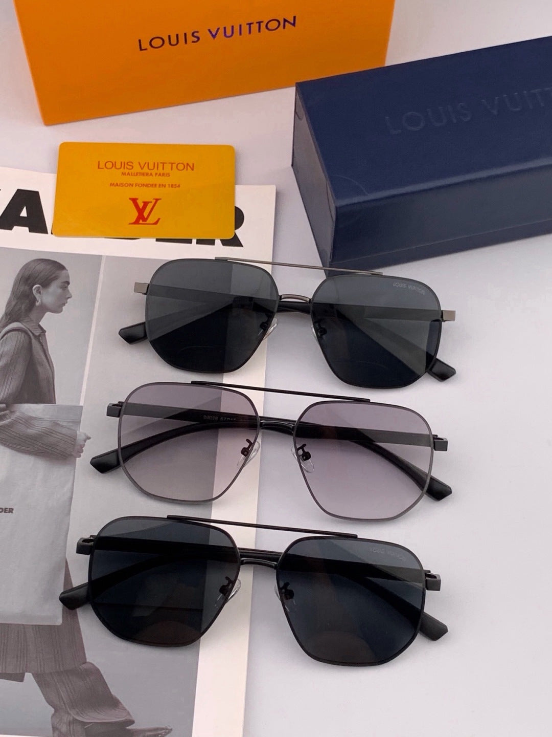 Gucci G3807 Polarized Aviator Gold Lens Sunglasses for Men - 371598 - detail image 4