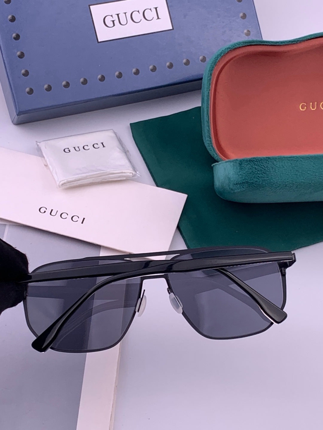 Gucci G3380 Polarized Aviator Gold Lens Sunglasses for Men - 371601 - detail image 5