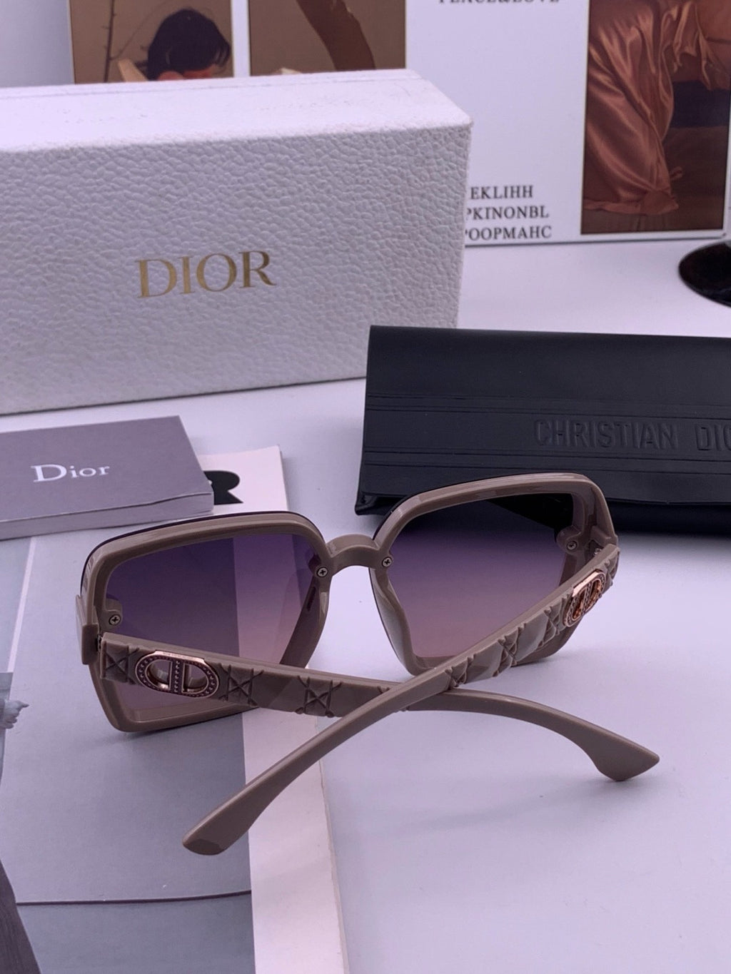 Dior D3200 Polarized Fashion Black Lens Sunglasses for Men & Women - 371893 - detail image 3