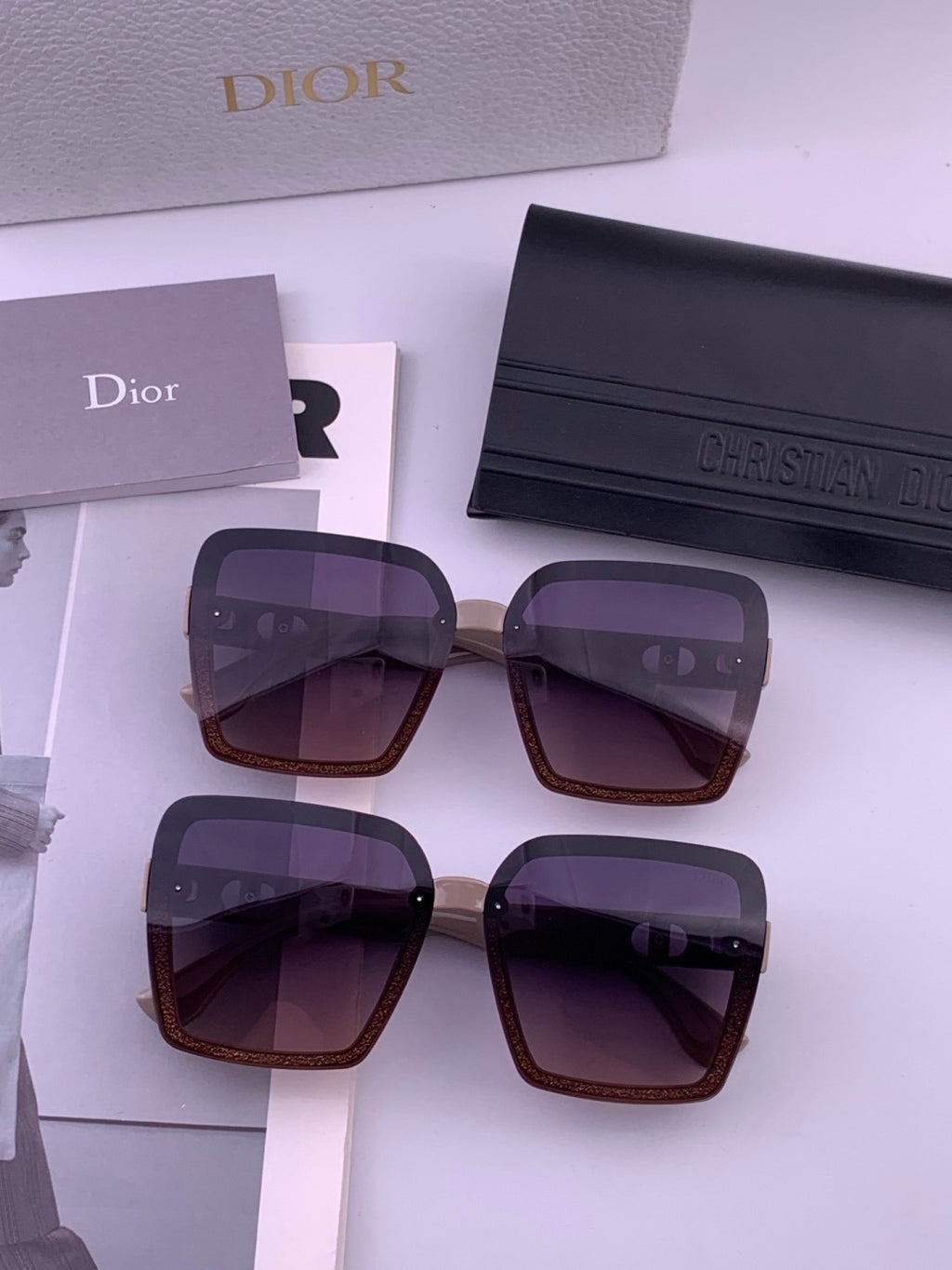 Dior D3200 Polarized Fashion Black Lens Sunglasses for Men & Women - 371893 - detail image 6